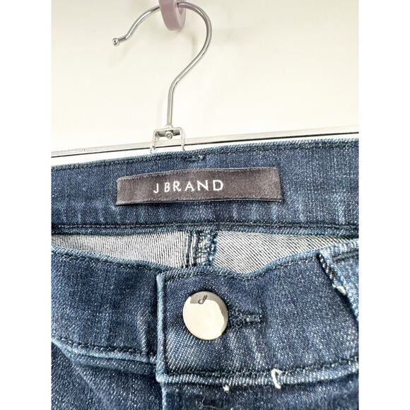 J Brand Daring Dark Wash Mid Rise Blue Denim Skinny Leg Jeans 28 - Picture 3 of 6